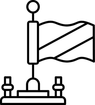 Tanzania Outline Style Icon vector