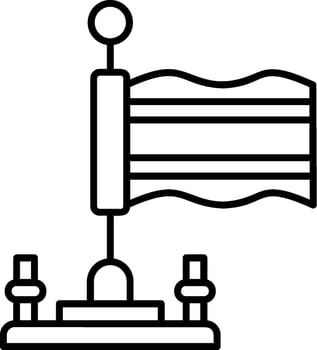 Thailand Outline Style Icon vector