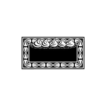Intricate Tribal Frame, Vintage Illustration, Monochromatic vector