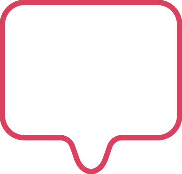 Red thought bubble for message. png