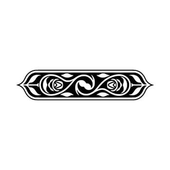 Intricate Arabic Calligraphic Border, Decorative Element vector