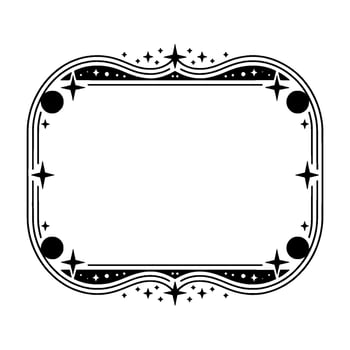 Art Deco Starburst Frame Elegant Vintage, Ornament vector