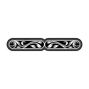 Elegant Vintage Scroll Border, Decorative Element, Ornamental vector