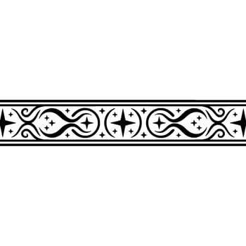 Elegant Vintage Border, Intricate Ornamentation, Decorative Element vector