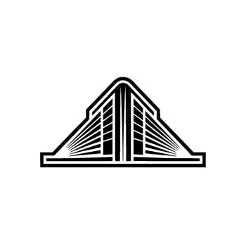 Geometric Pinnacle Modern Building Emblem, Corporate Identity vector