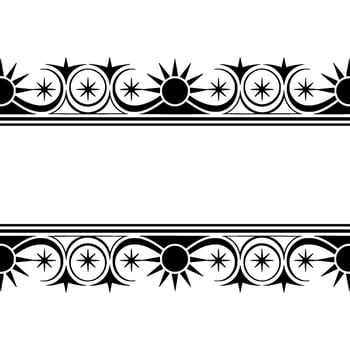 Geometric Tribal Border, Minimalist , Subtle Texture vector