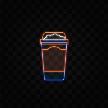 bubble tea shakes. Milkshake, Asian smoothie and mocha in glasses. neon style.Drink party, sweet drinks desserts, decent boba drinks banner. neon style. vector