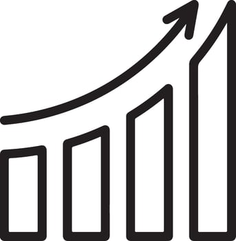 Success Metrics Rising Arrow Graph Design vector