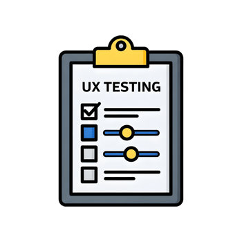 Ux testing checklist clipboard icon illustration png