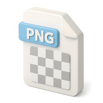 3D Isometric File Icon with Transparent Background png