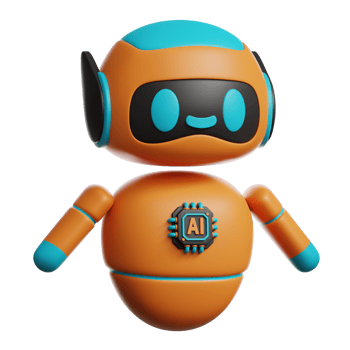 3d robot artificial intelligence icon png