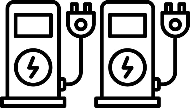 Charging Station Electric Car Power Energy Charger vector
