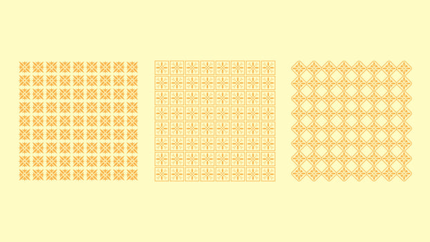 High-Quality Set of Geometric Pattern Designs for textile fabric use vector