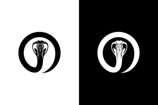 Striking Cobra Snake Graphic Illustration Design vector