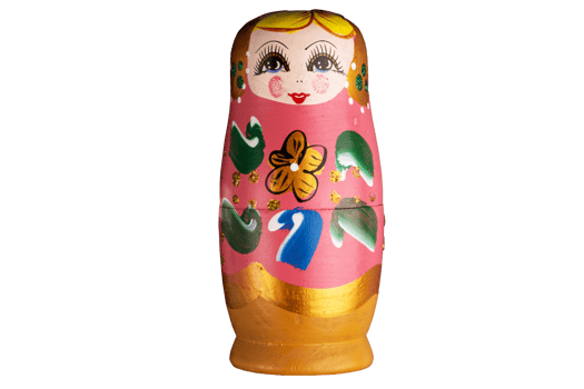 Russian nesting doll. Matryoshka doll png