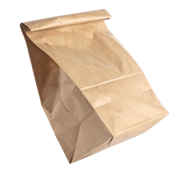 Recyclable kraft paper bag without label png