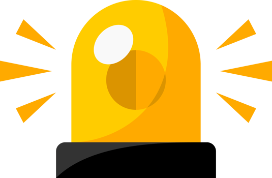 Icon yellow siren png