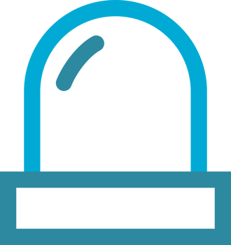 Icon blue line siren png