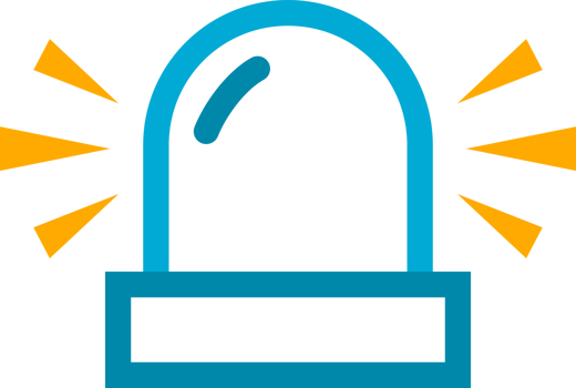 Blue icon line siren png