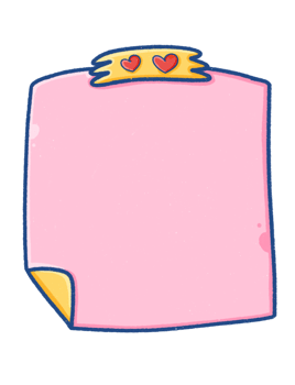Cute Pink Memo Note with Washi Tape png