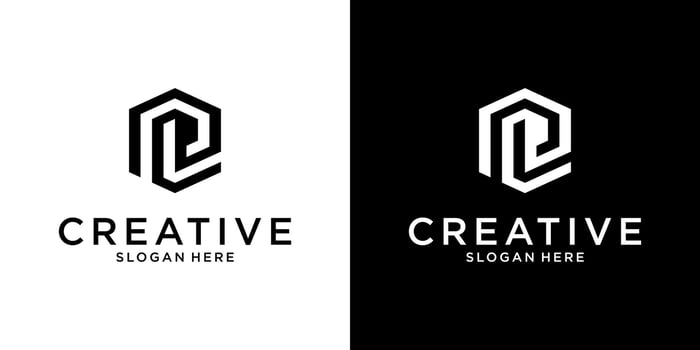 PL or LP initial letter logo design concept vector