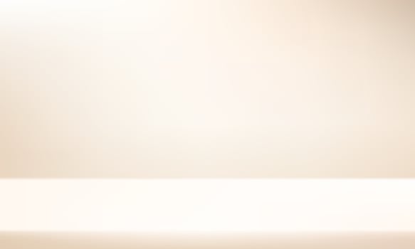 Empty Beige studio room background Space for selling products, backdrop, wallpaper, background, text. Empty Room Studio with table. illustration. vector