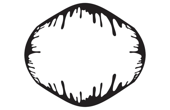 Dripping Paint Border Frame Art vector