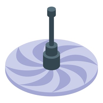 Magnetic stirrer mixing solution in laboratory experiment vector