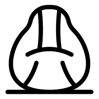 Comfortable bean bag chair invites relaxation and comfort vector