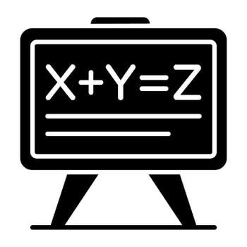 A innovative design icon of math learning vector