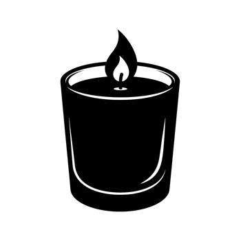 Candle illustration design element png