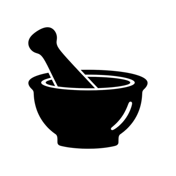 Mortar and pestle graphic design png