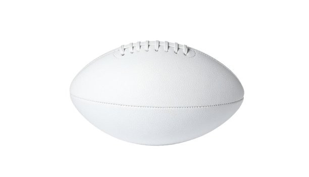White Leather American Football Close Up png