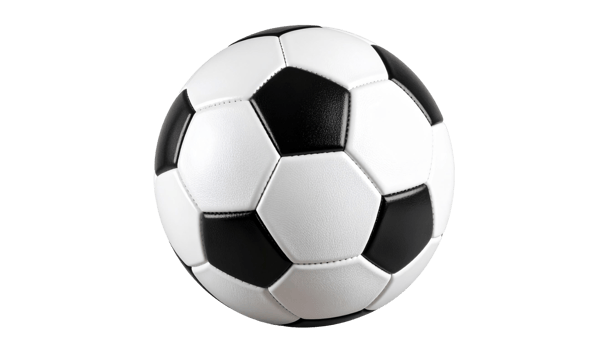 Classic Black and White Soccer Ball png