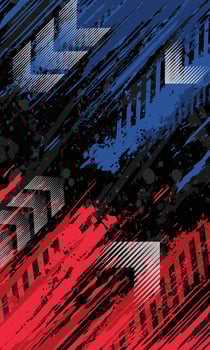 Abstract background with blue and red stripes vector