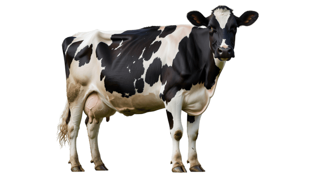 Farm Cow - Dairy Animal Isolated for Milk Industry and Livestock Illustration png