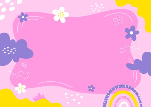 colorful floral background design vector