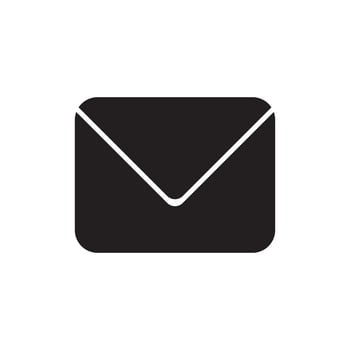 Email icon on white background. vector