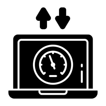 Premium download icon of laptop history vector