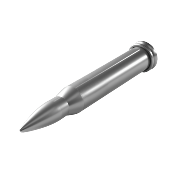 Silver Bullet on Transparent Background, A Symbol of Power and Conflict png