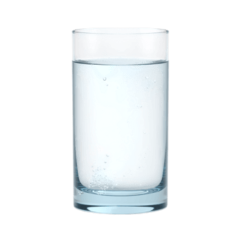 Refreshing Glass of Water with Bubbles on Transparent Background, Clean and Healthy png
