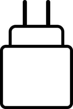 icon of a plug. phone charger icon. logo design vector