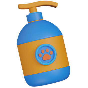 3d render Pet Shampoo Bottle icon png