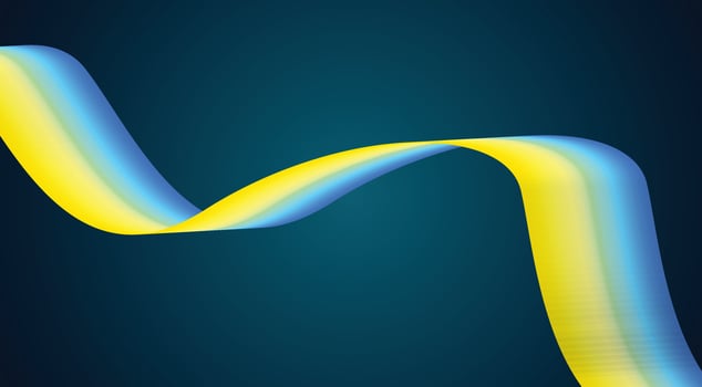 Blend Wavy Curved Smooth Background Blue Cyan Colorful Gradient Abstract Design Illustration vector