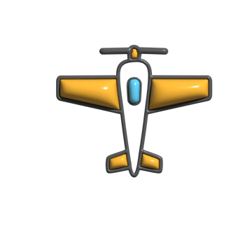 Adventurous 3D Hydroplane and Scenic Flight Icons png