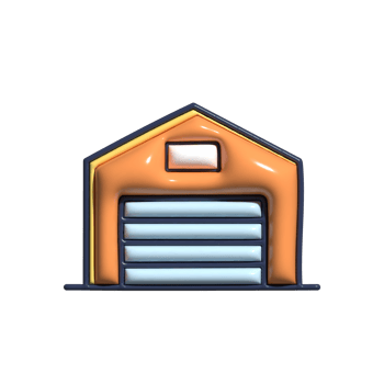 Adorable 3D Airport Building and Aviation Symbols png