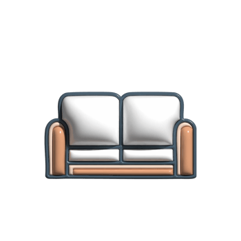 Stylish 3D Airport Lounge and VIP Area Icons png