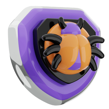 Antivirus 3d illustration. Internet security shield icon. png