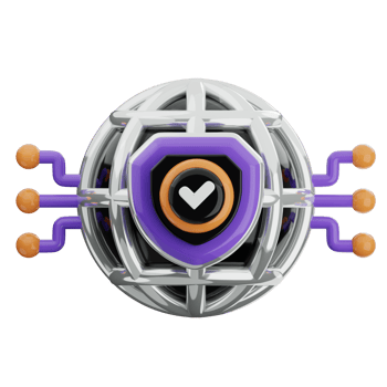 Internet security 3d illustration. online privacy and protection icon. png