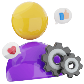 Human resource 3d illustration. user management, outsourcing business icon. png